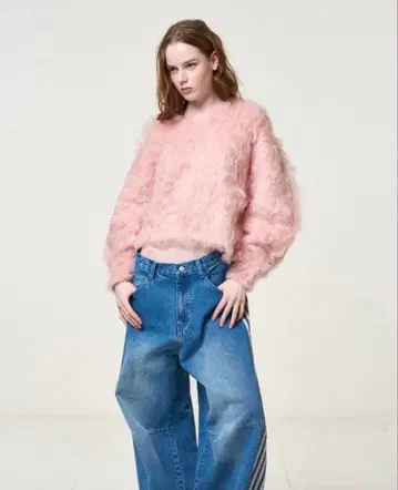 adidas 데님 쓰리 스트라이프 트랙 팬츠