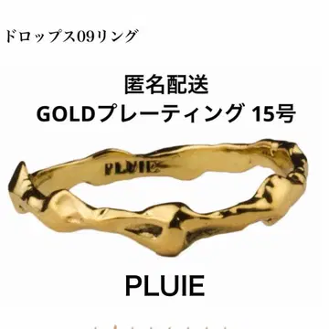 [ PLUIE ] 플뤼 드롭 링 GOLD 도금 15호