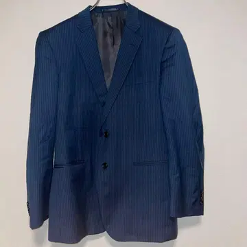 Noble 네이비 스트라이프 수트 SUPER110's 상하의 셋업