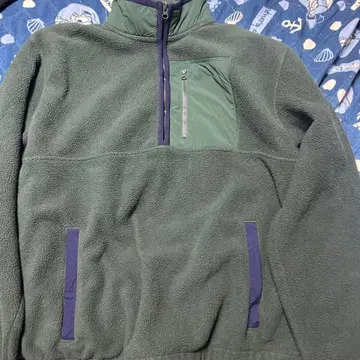 GAP 아크틱 플리스 하프 지퍼 풀오버 M