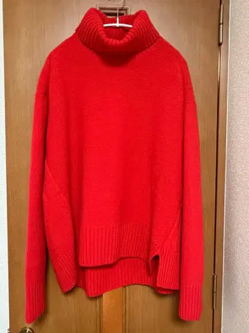 framework 울 캐시미어 터틀넥 스웨터 빨간색