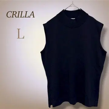 메리노울 슬리브리스 이탈리아제 하이넥 니트 깔끔 고급 44