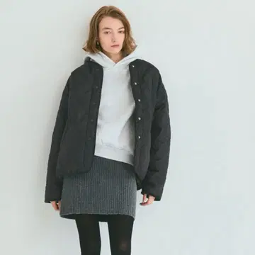 coca 리버서블 퀼팅 블루종