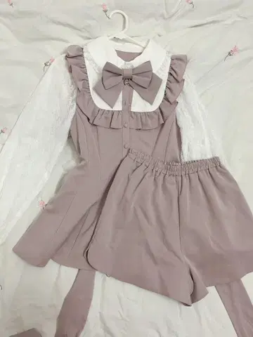 시크릿허니 셋업 긴팔 핑크 Secret Honey