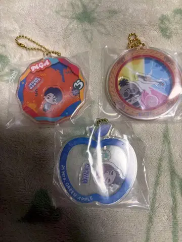 미세스 제일복권 와카이 히로토 바스락 아크릴 참 3개 세트