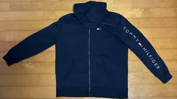 TOMMY HILFIGER 네이비 풀 집업 후드티