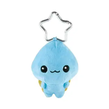 푸르룽 물방울 봉제 인형 카라비너 키링