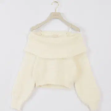 AnMILLE 안미르 펄 오프숄더 니트