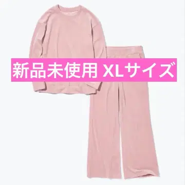 택 포함 새상품 유니클로 울트라 스트레치 스무스 세트 XL 핑크 파자마