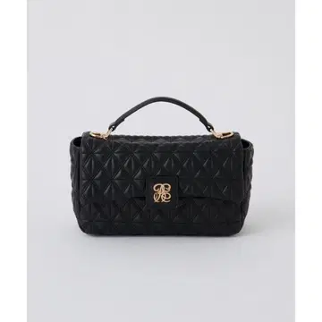 블랙 퀼팅 숄더백