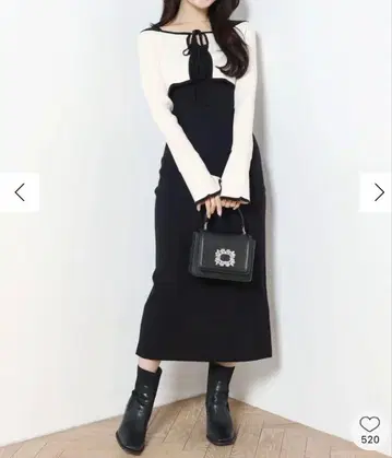 롱 니트 원피스