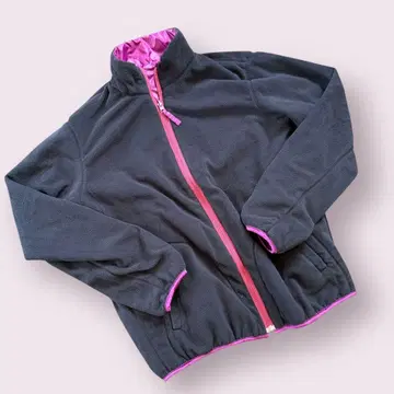 플리스 자켓 보아 자켓 블랙과 핑크