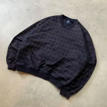 90s~ 체크 나일론 풀오버