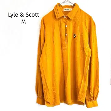 라일앤스캇 긴팔 피케 셔츠 카라 부착 로고 자수 머스타드