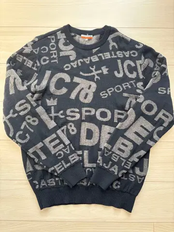 까스텔바작 46 블랙 패턴 스웨터