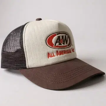 [미사용 새상품] A&W 메쉬 캡 브라운 오키나와 여행에 어떠신가요?