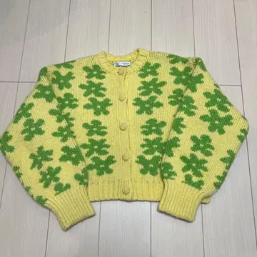 ZARA 가디건 꽃무늬