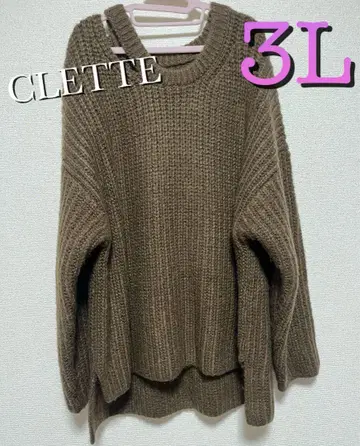 clette 쿠레트 아지메 넥 니트 3L