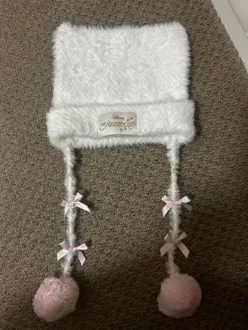 디즈니 아리스토캣 마리 니트 모자 팬캡