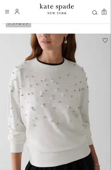 케이트 스페이드 엠벨리쉬드 스웨트 셔츠
