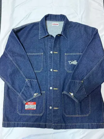 Hit-up denim coverall jacket