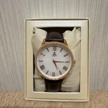 LANCETTI 아날로그 손목시계 화이트/골드