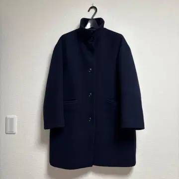 유나이티드 애로우즈 울 스탠드 카라 코트