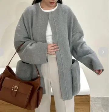 미라 오웬 2way 퍼 포켓 리버 코트 1