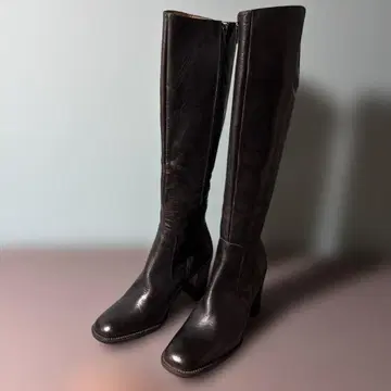 [새상품급] ZINDA 지린다 롱 부츠 블랙 37C 스페인산