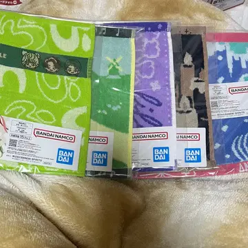 BANDAI NAMCO 캐릭터 타월 5개 세트