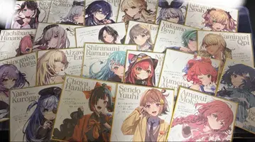 브이스포! 1000만 명 기념 색지 코모리 메토 없음 22장 세트