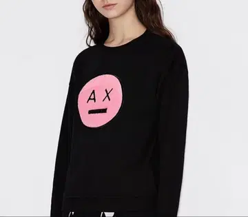 ARMANI EXCHANGE 트레이닝복 블랙 핑크 로고