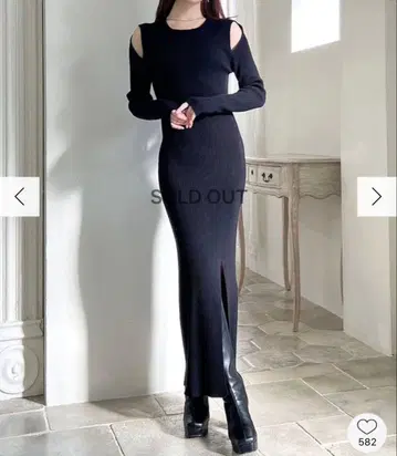 RESEXXY 롱 니트 원피스