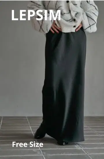 LEPSIM 렙심 스트레치 새틴 스커트