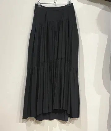 클라네 개더 플레어 롱 스커트 1