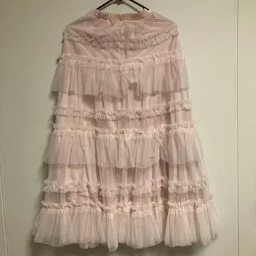 Lavilyn 라비린 티어드 샤샤 스커트 핑크