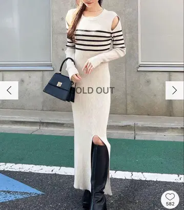 RESEXXY 롱 니트 원피스