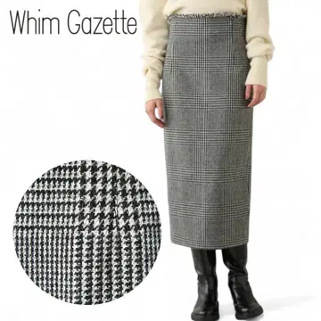 Whim Gazette 글렌체크 타이트 스커트