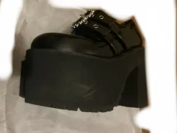 버블스 더블 버클 통굽 신발 13cm