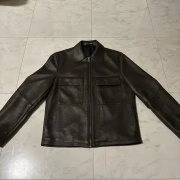 ZARA 브라운 가죽 자켓 US/S 사이즈