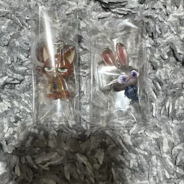 주토피아 메지루시 액세서리 닉 주디 가챠 키링