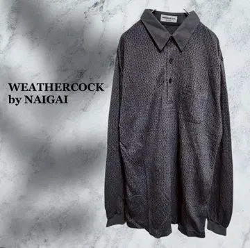 [웨더콕] 피케 셔츠 [M~L] 차콜 그레이 긴팔 골프 스포츠