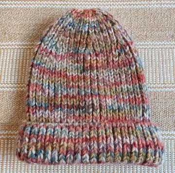 90s vintage unknown 니트 모자 비니 컬러풀 usa제