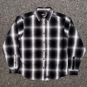 00s Dickies 옴브레 체크 셔츠