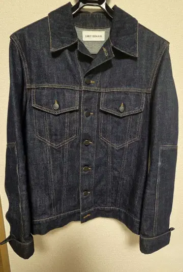 UMIT BENAN 우미트 베난 데님 자켓 가죽 절개
