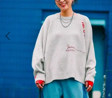 니코앤드 Misayo 배색 풀오버 아이보리 완판템