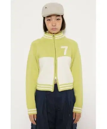 집업 넘버 니트