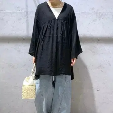 LEPSIM 렙심 2WAY 개더 튜닉 원피스