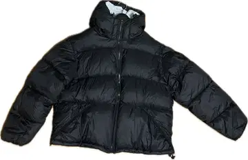 [구제 의류] H&M 후드 부착 블랙 다운 자켓 L 사이즈