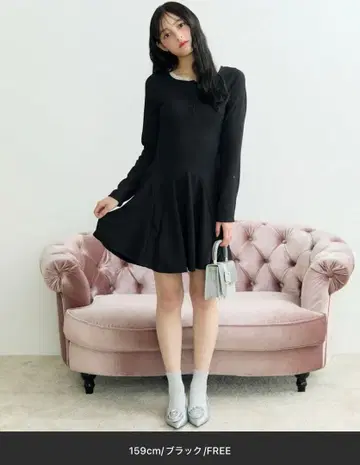 TITTY&CO 레이스 플레어 원피스